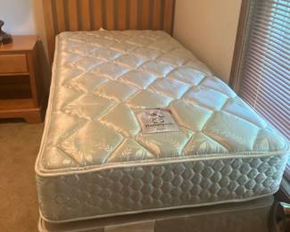 Twin bed with newer mattresses