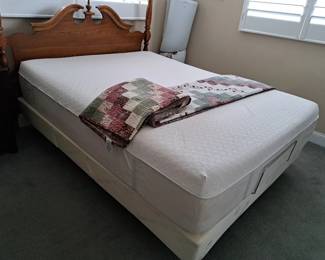 QUEEN ADJUSTABLE TEMPORPEDIC MATTRESS AND FOUNDATION