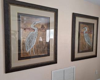 LARGE FRAMED SEA BIRDS
