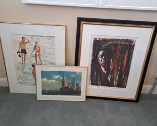 LOTS OF NICE AND VARIED TOPICS FRAMED ART