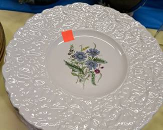 ROYAL CAULDON PLATES - WITH VARIOUS FLOWER PATTERNS