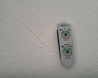 CONTROL FOR TEMPURPEDIC QUEEN BED