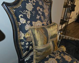High-back accent chairs