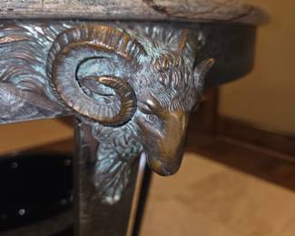 Rams Head of Theodore Alexander Bronze table