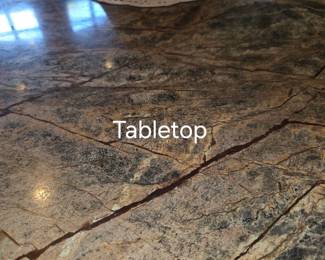 Marble top of Theodore Alexander table