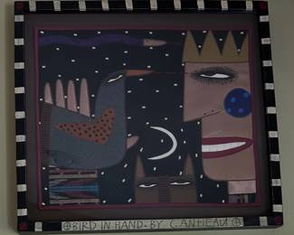 C. Anheau’s “Bird in Hand,” a whimsical Washington-area folk/outsider-art piece