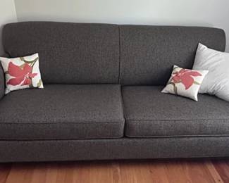 Sleeper sofa in great condition with extra matching fabric in case you want to make matching pillows