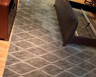 Large matching contemporary rug