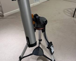 Celestron 76LCM is a 76 mm computerized Newtonian reflector telescope on a motorized alt-azimuth mount with NexStar hand controller