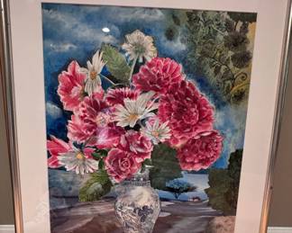 Mixed media artwork (collage and waterwacolor)