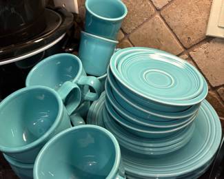 Fiesta Ware dish set ( turquoise) 