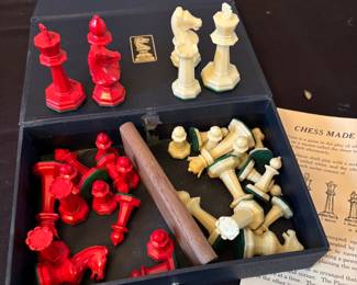 Vintage Drueke Chess pieces 