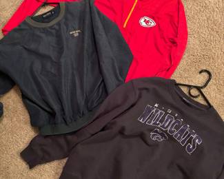 Clothing / chiefs/ Kstate & NotreDame 