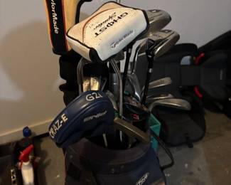 Lots of Golf clubs 