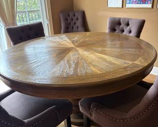 Coaster Brand Round pedestal kitchen table - And Chairs set 