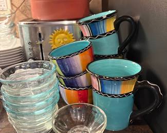 Certified International Brand colorful mugs 
