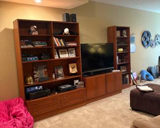 Wooden 3 piece wall unit 