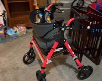 Walker “ Empower Premium” Quality walker w/ seat/ brakes 