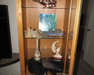 ship, bud vase, statues