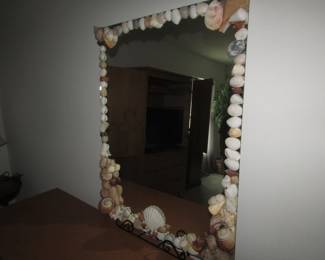 large seashell mirror