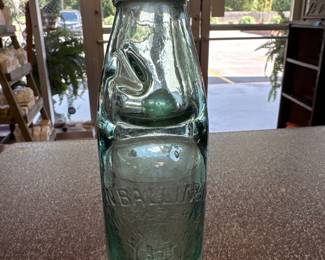CODD MARBLE BOTTLE 1911 C.N. BALLINGER PONT
