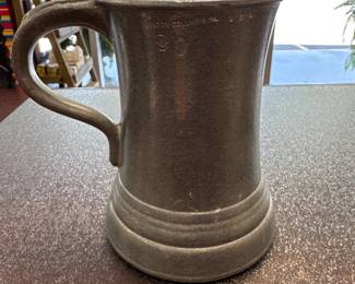 This is a vintage Wilton Armetale Pewter 1776 Bicentennial Tankard Mug made in Columbia, Pennsylvania