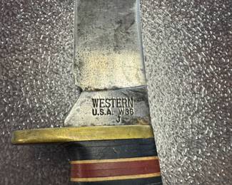 Vintage USA Western W36 Sheath Knife