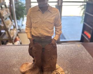 Tom Clark American Cowboy Figure Statue #62- 1983 Retired Edition -12.5” Tall