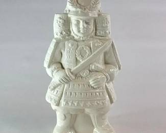 FHM211 - Japanese Ceramic Samurai Warrior Figural Vase - Made in Japan