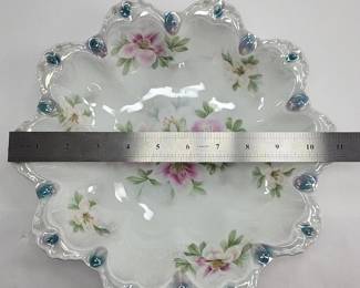 FHM210 - Antique JSV Germany Johann Seltmann Floral Porcelain Bowl – c. 1911–1932