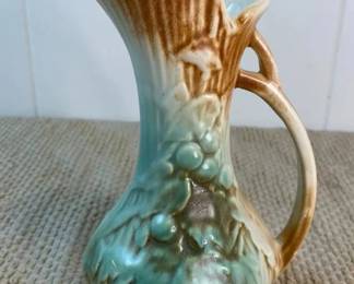 FHM009 - Vintage McCoy Ewer with Grape and Vine Print