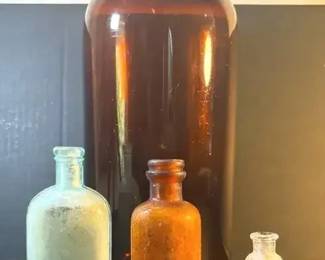 FHM176 - Assortment Of Old Glass Bottles