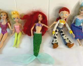 FHM236 - Assorted Disney Dolls- Ariel, Jesse, & More!