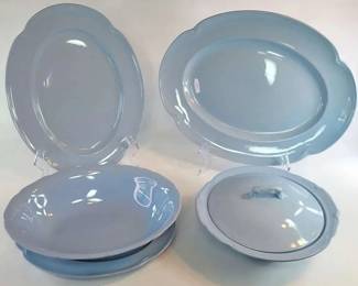 FHM129 - Vintage Johnson Brothers “Greydawn” English Serveware Set