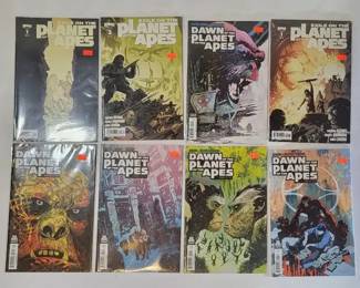 FHM228 - BOOM! Studios Planet of the Apes Comic Lot – Exile & Dawn – 8 Issues – 2012–2015 – Bagged