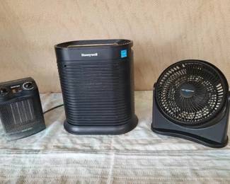 FHM101 - Honeywell Air Purifier, Air Monster Fan and Boston Space Heater