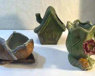 FHM066 - Three Majolica Planters