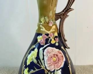 FHM005 - A Collector’s Find! Cobalt Majolica Ewer