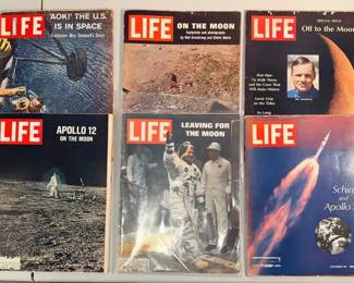 FHM019 - Vintage LIFE Magazines - Space Mission/Themed Bundle