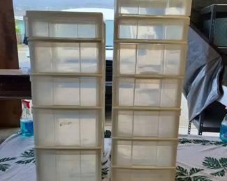 FHM093 - Two (2) Plastic Storage Drawers Modular Configuration