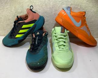FHM245 - Gently Used Pairs of Nike Ja 1 and Adidas Barricade Shoes