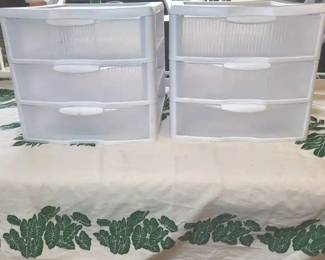 FHM094 - Two (2) Sterilite Plastic Storage Drawers Modular Configuration