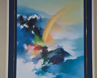 Rainbow Mountain by Ken Hong Leung - 48" x 39"