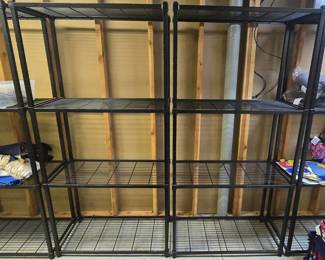 All shelving units are for sale