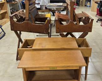 Vintage weaving benches