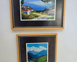 Unsigned landscapes - 20" x 25" 