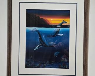 Humpback Whale painting by James H. O'Neill