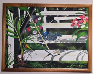 "Golf Maui Style" by Danny Braddix Jr. - 25" x 19"