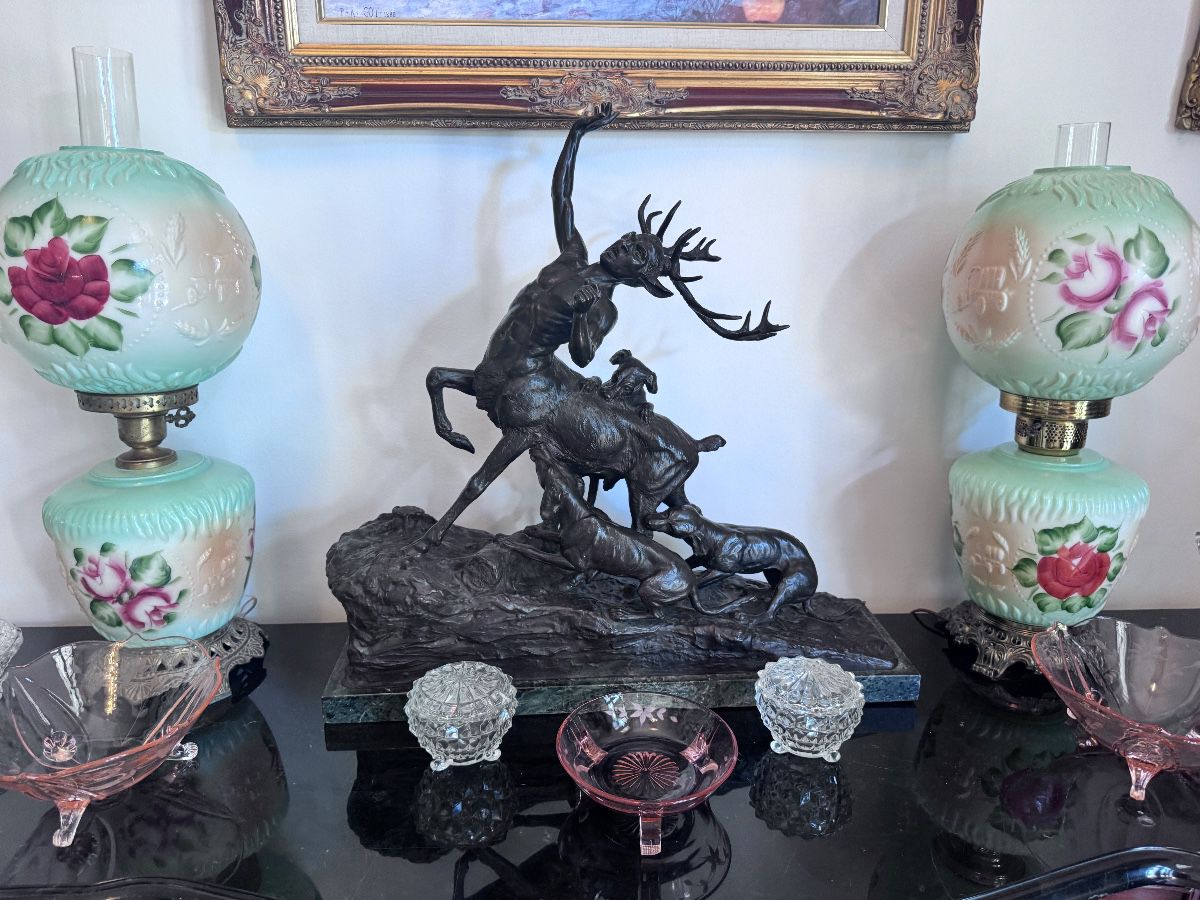 LARGE IMPRESSIVE BRONZE BY CARL KAUBA, an AUSTRIAN SCULPTOR