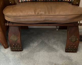 Mid Century Egyptian Camel Saddle Stool